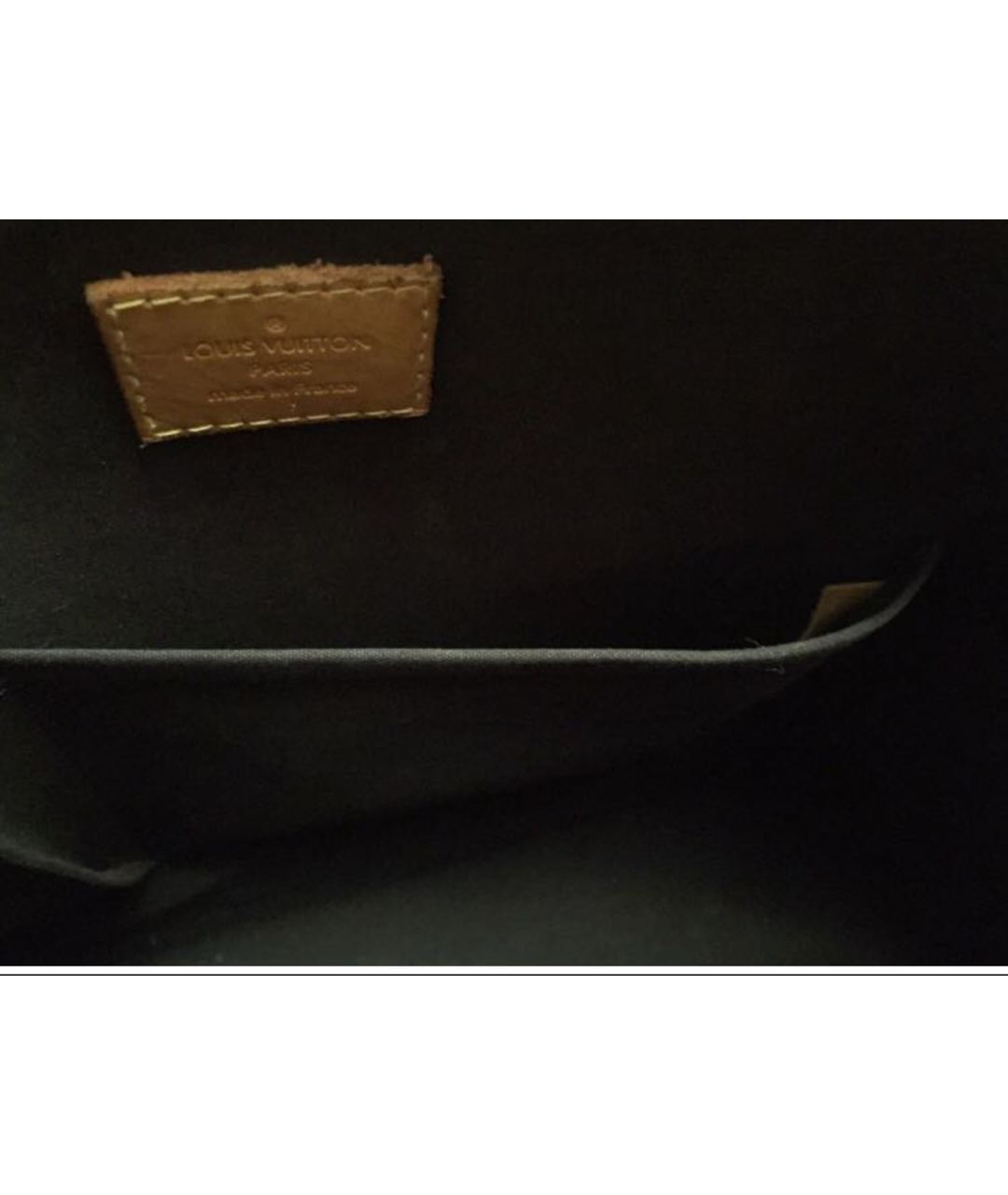 LOUIS VUITTON PRE-OWNED Черная сумка тоут из лакированной кожи, фото 7