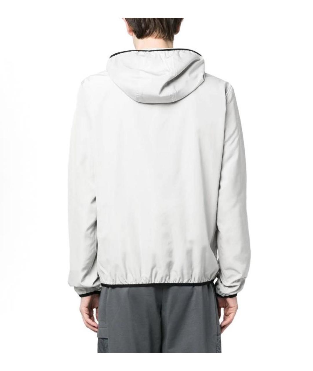 EMPORIO ARMANI Серая полиэстеровая спортивная куртка, фото 3