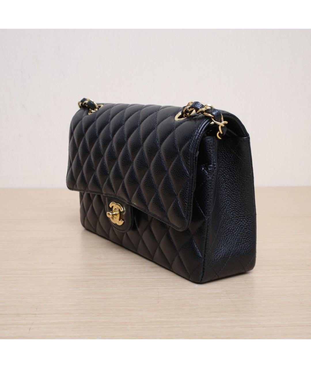 CHANEL Черная кожаная сумка через плечо, фото 4