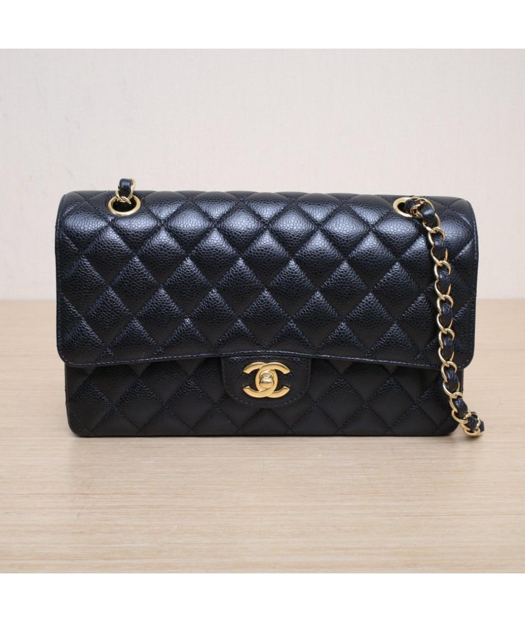 CHANEL Черная кожаная сумка через плечо, фото 3
