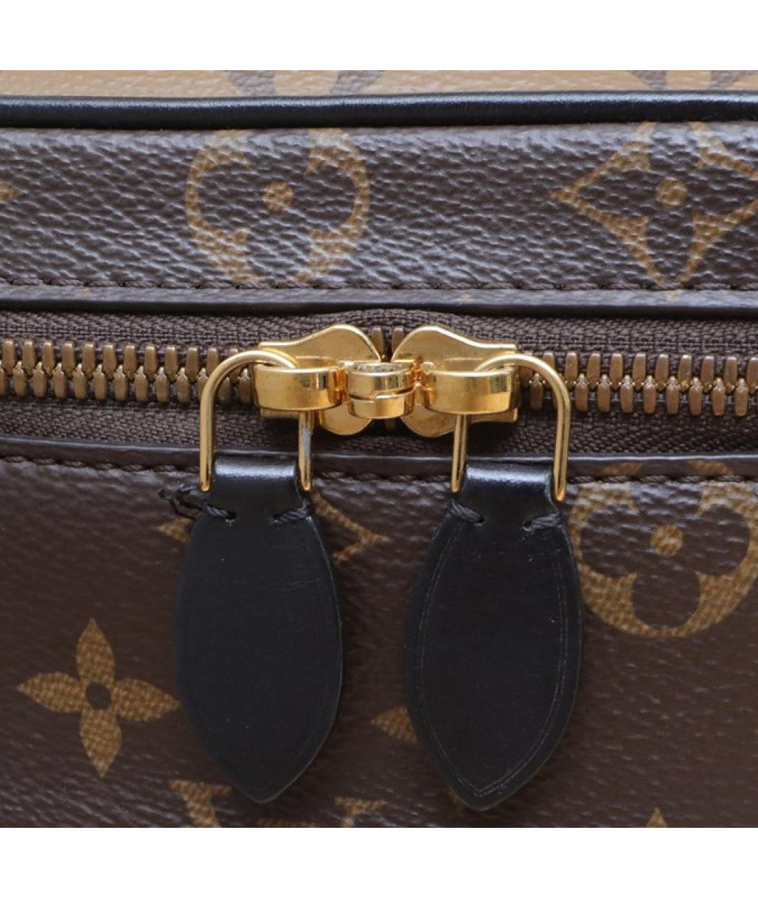 LOUIS VUITTON Коричневая кожаная сумка через плечо, фото 8