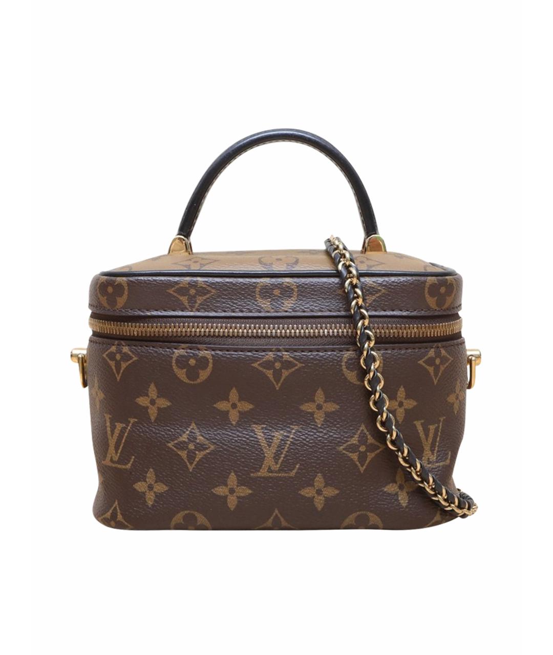 LOUIS VUITTON Коричневая кожаная сумка через плечо, фото 1