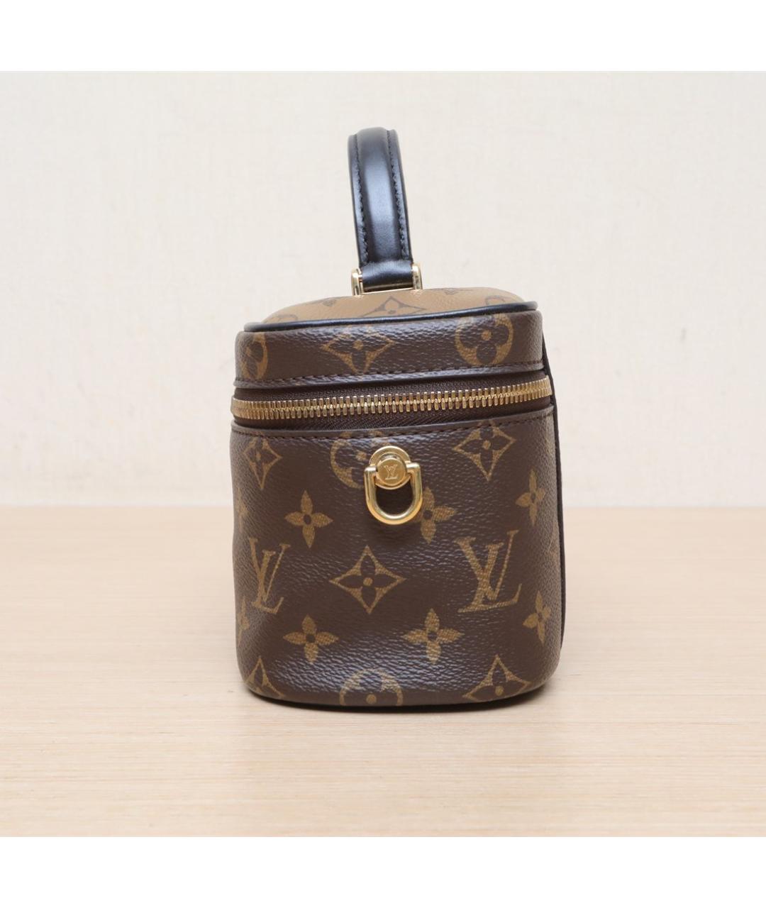 LOUIS VUITTON Коричневая кожаная сумка через плечо, фото 5
