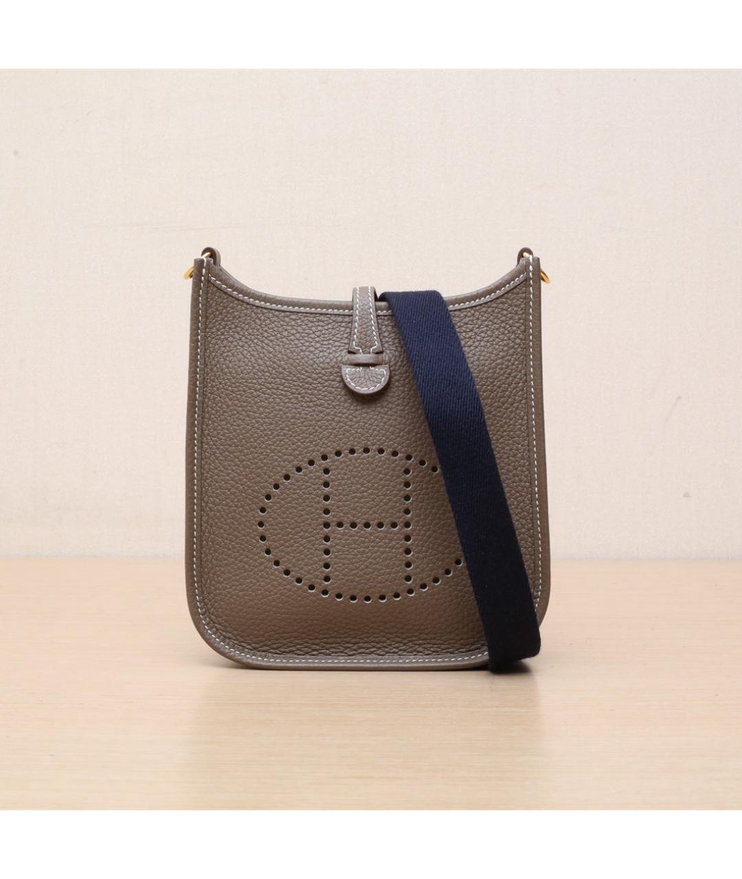 HERMES Коричневая кожаная сумка через плечо, фото 3