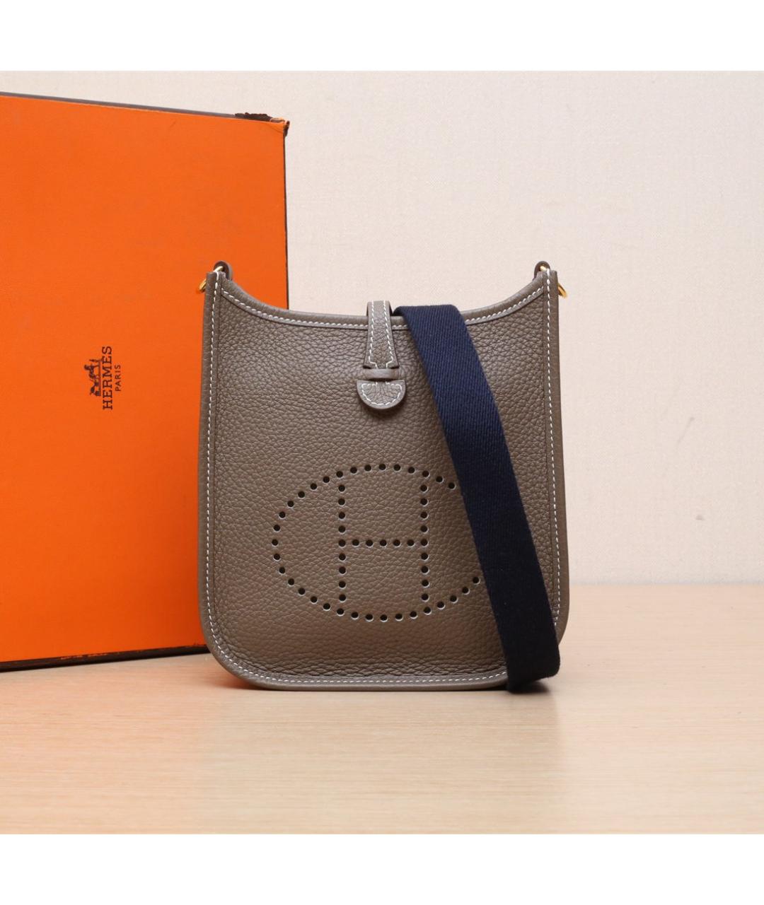 HERMES Коричневая кожаная сумка через плечо, фото 2