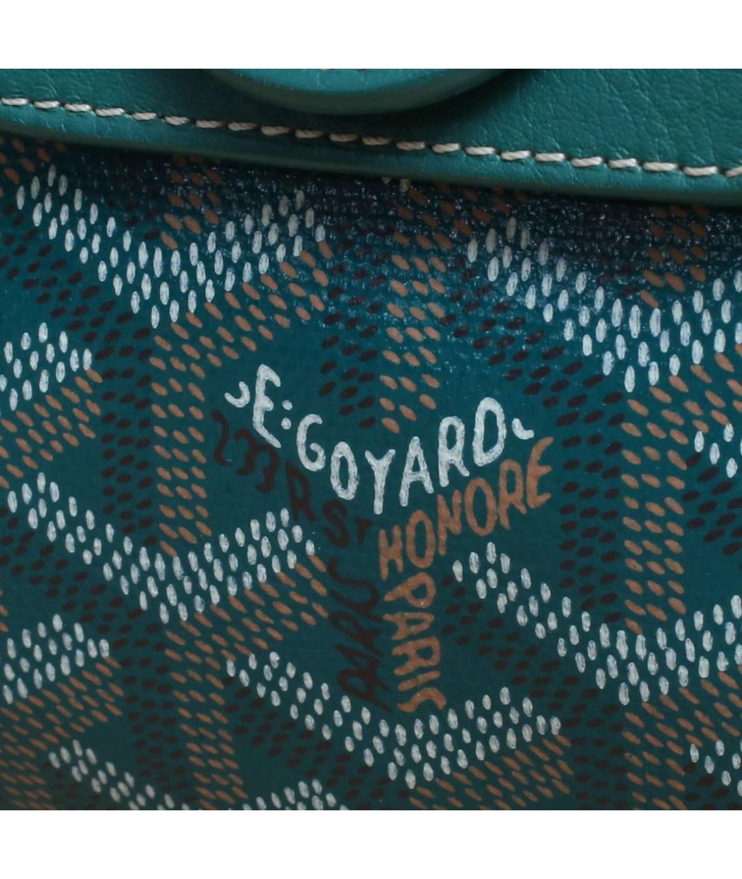 GOYARD Зеленая кожаная сумка через плечо, фото 8