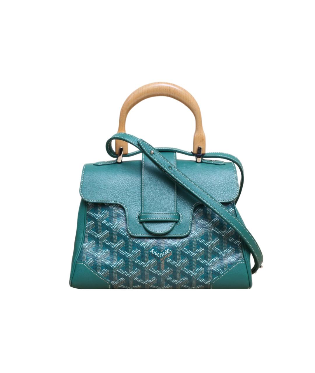 GOYARD Зеленая кожаная сумка через плечо, фото 1