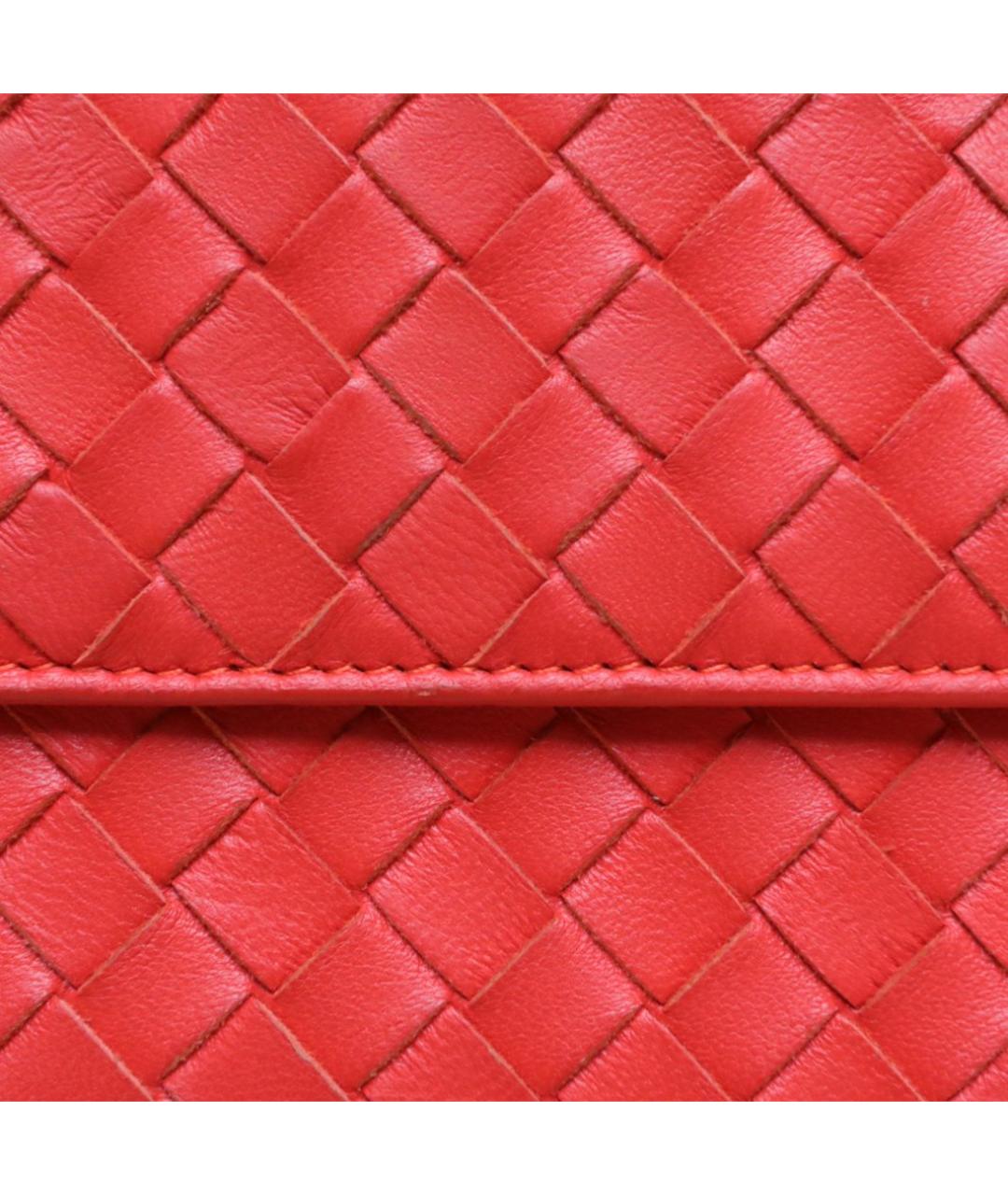 BOTTEGA VENETA Оранжевый кожаный кошелек, фото 8