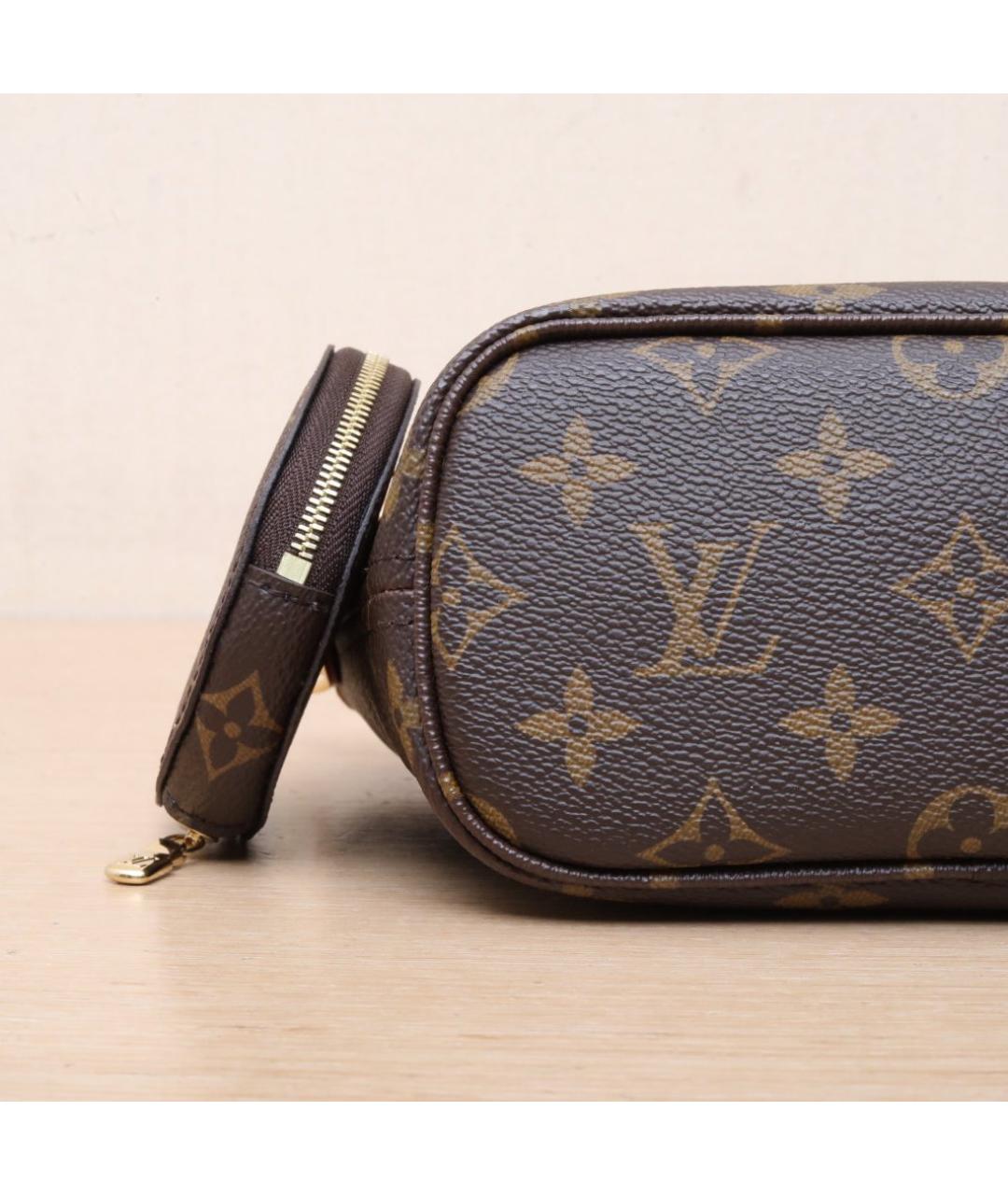 LOUIS VUITTON Коричневая кожаная сумка через плечо, фото 9