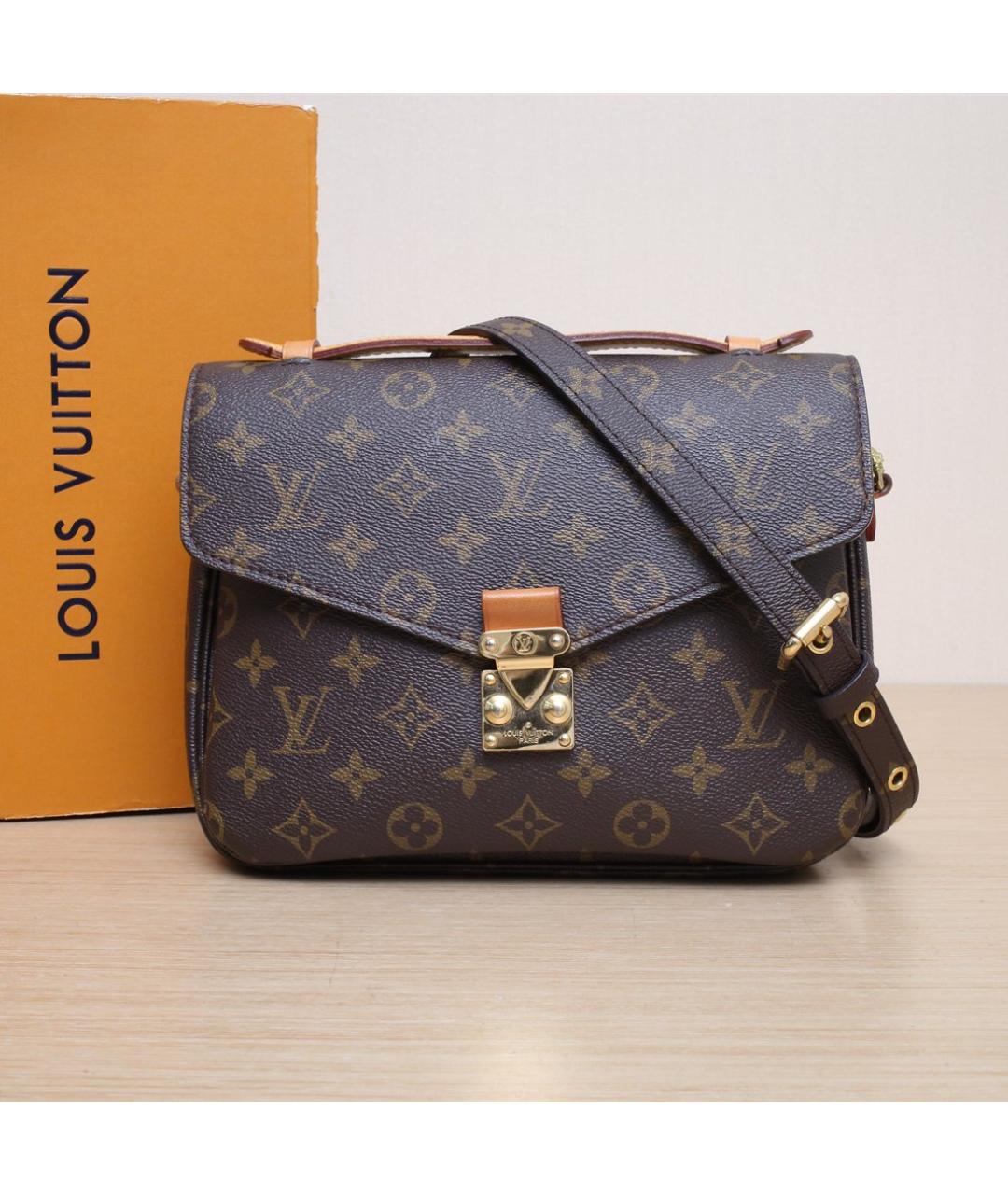 LOUIS VUITTON Коричневая сумка через плечо, фото 2
