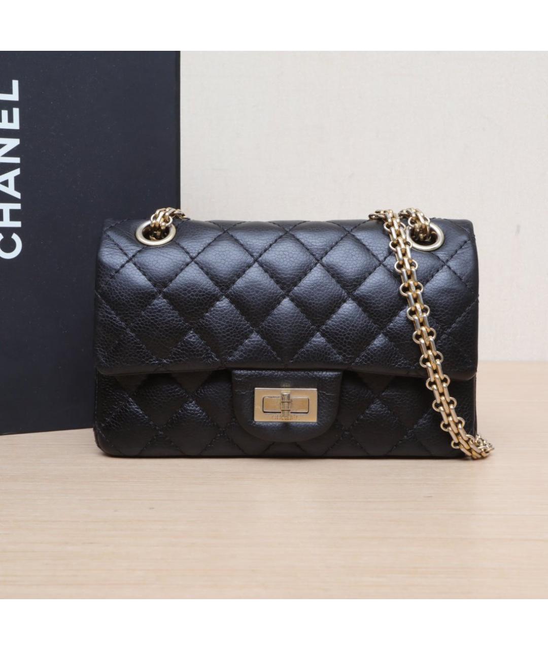 CHANEL Черная кожаная сумка через плечо, фото 2