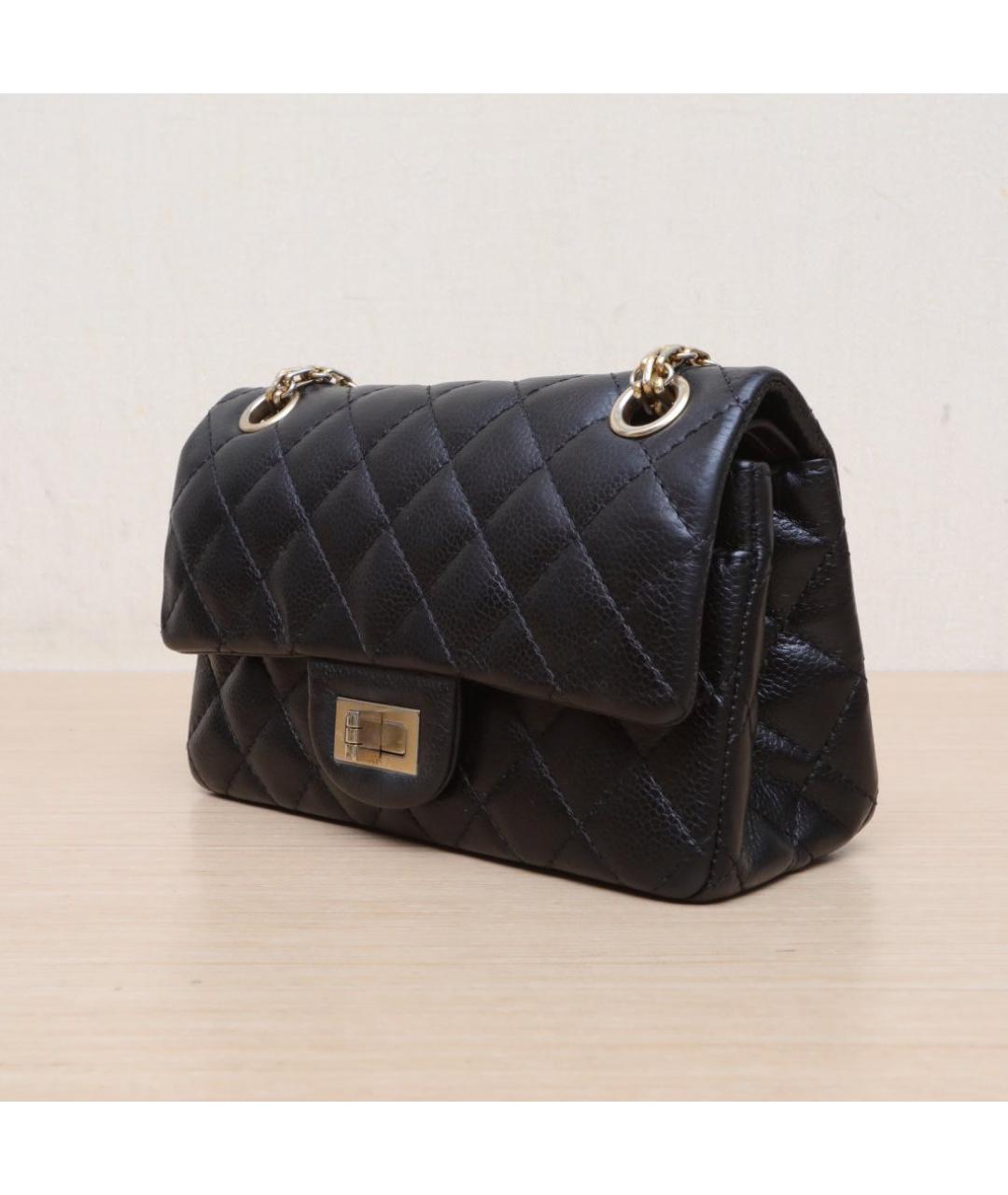 CHANEL Черная кожаная сумка через плечо, фото 4