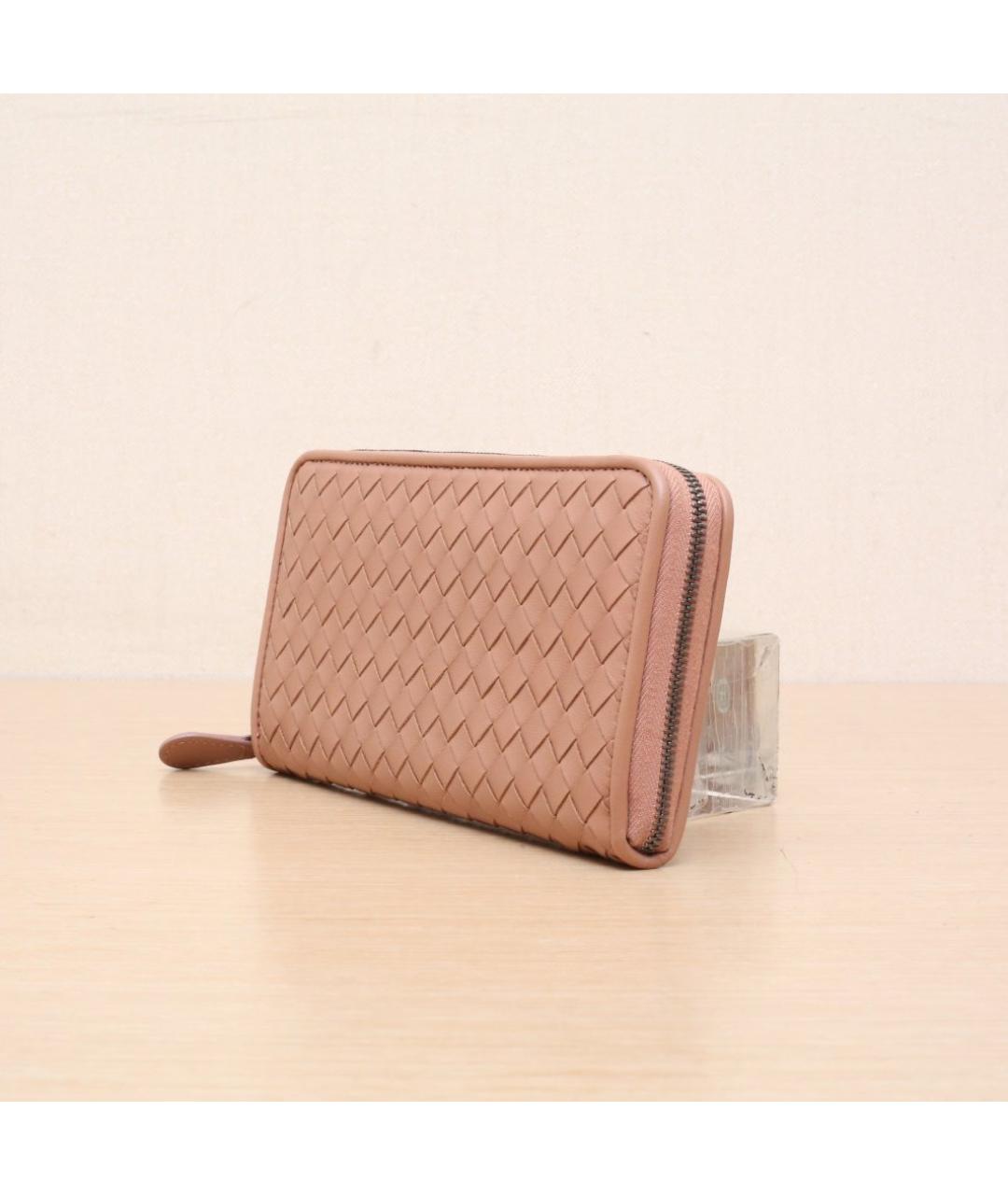 BOTTEGA VENETA Коричневый кожаный кошелек, фото 4
