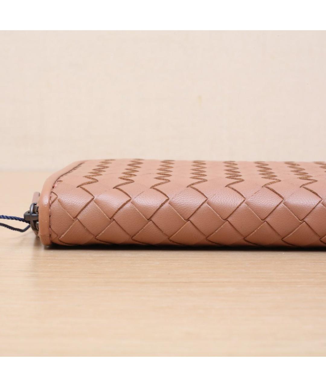 BOTTEGA VENETA Коричневый кожаный кошелек, фото 9