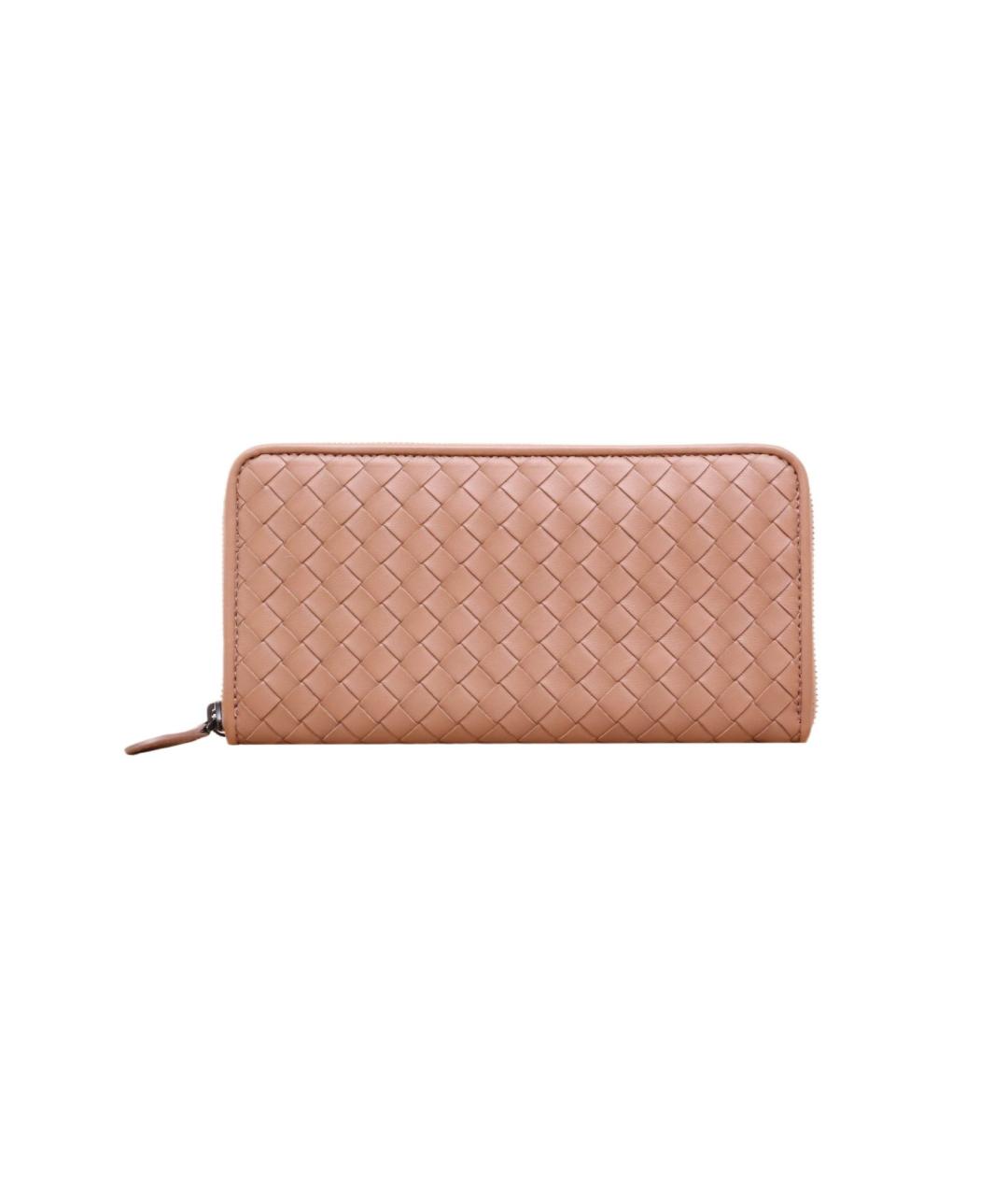 BOTTEGA VENETA Коричневый кожаный кошелек, фото 1