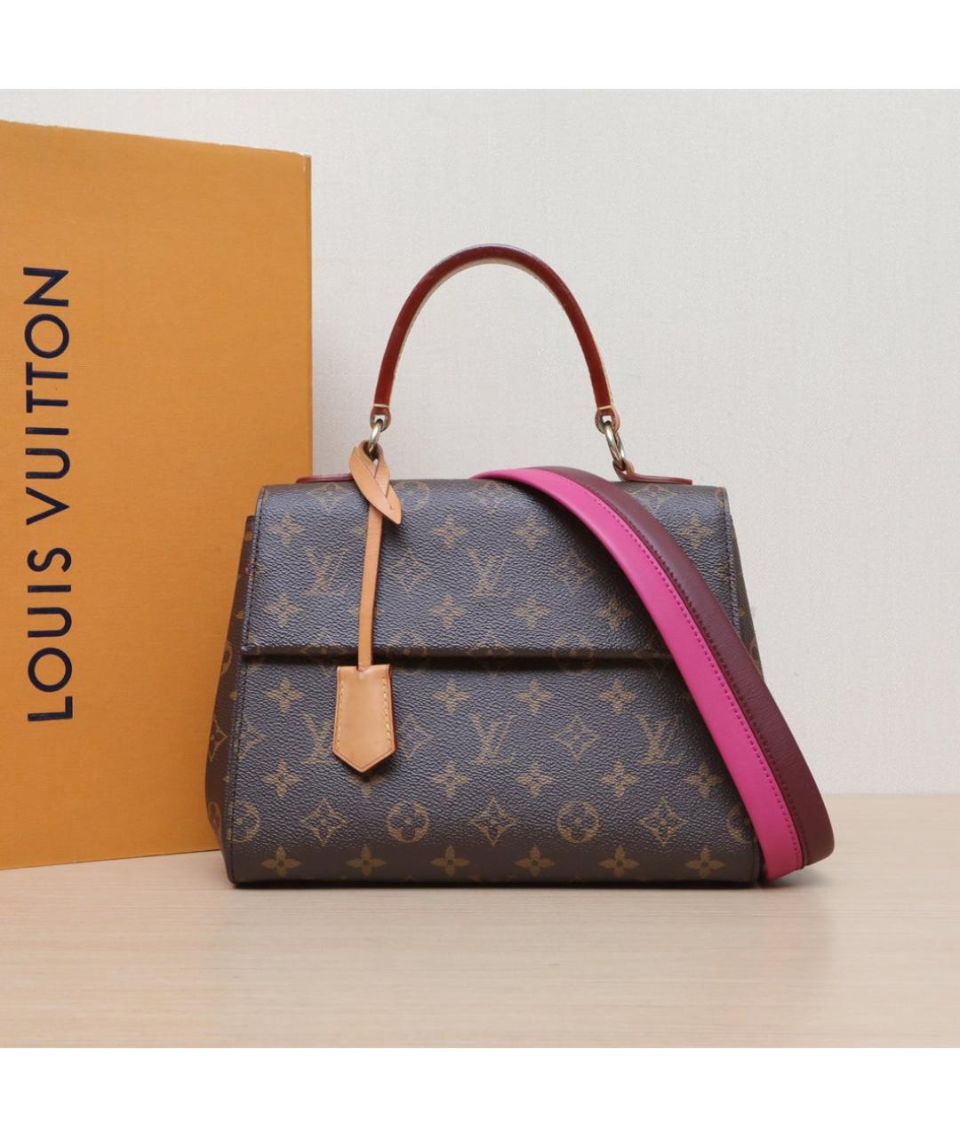 LOUIS VUITTON Коричневая сумка с короткими ручками, фото 2