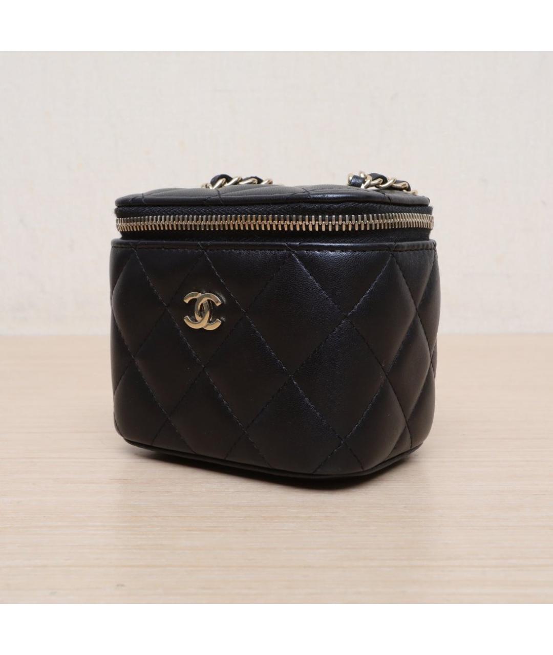 CHANEL Черная кожаная сумка через плечо, фото 4