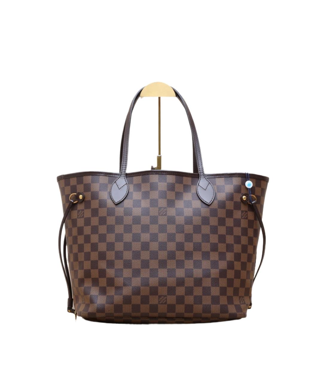 LOUIS VUITTON Коричневая кожаная сумка через плечо, фото 10
