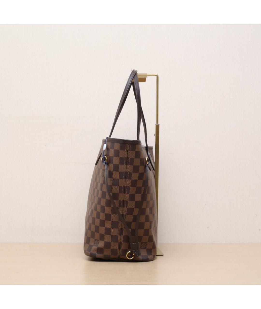 LOUIS VUITTON Коричневая кожаная сумка через плечо, фото 5