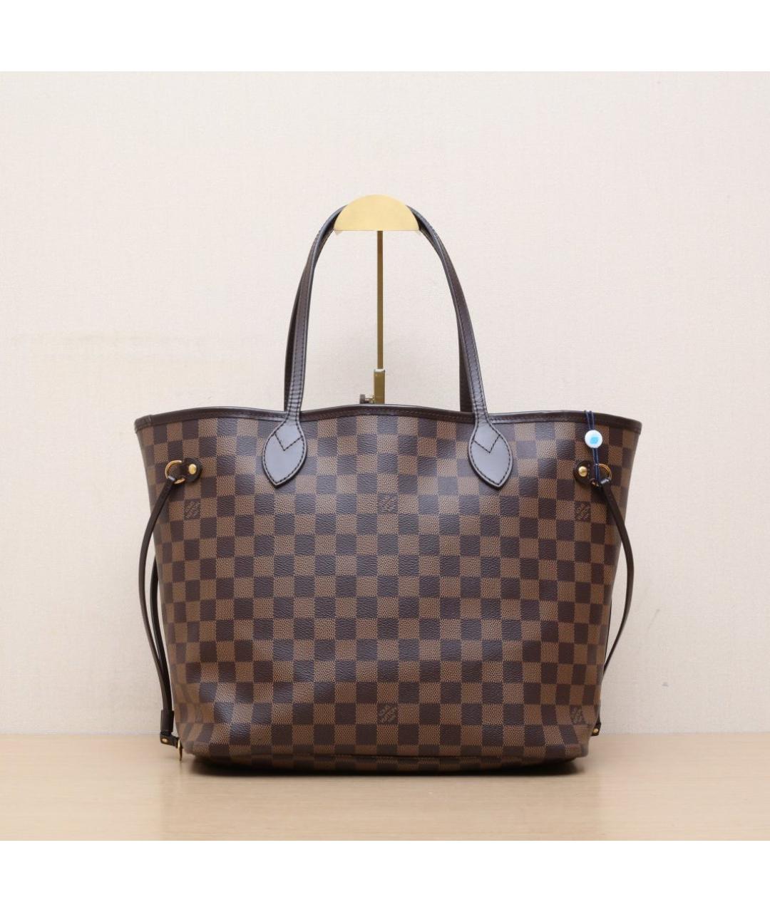 LOUIS VUITTON Коричневая кожаная сумка через плечо, фото 3