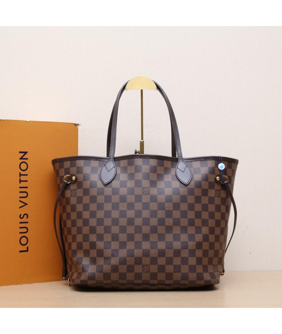 LOUIS VUITTON Коричневая кожаная сумка через плечо, фото 2