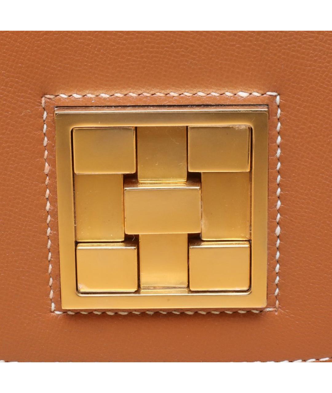 HERMES Коричневая кожаная сумка через плечо, фото 8