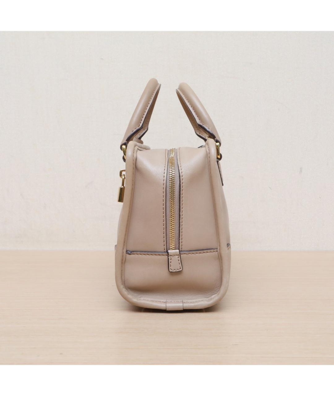 LOEWE Бежевая кожаная сумка через плечо, фото 5