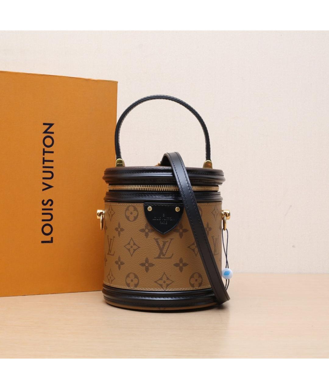 LOUIS VUITTON Коричневая кожаная сумка через плечо, фото 2