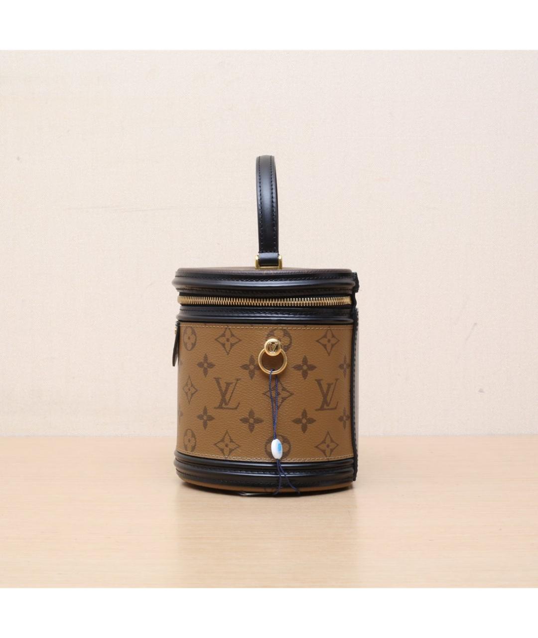 LOUIS VUITTON Коричневая кожаная сумка через плечо, фото 5