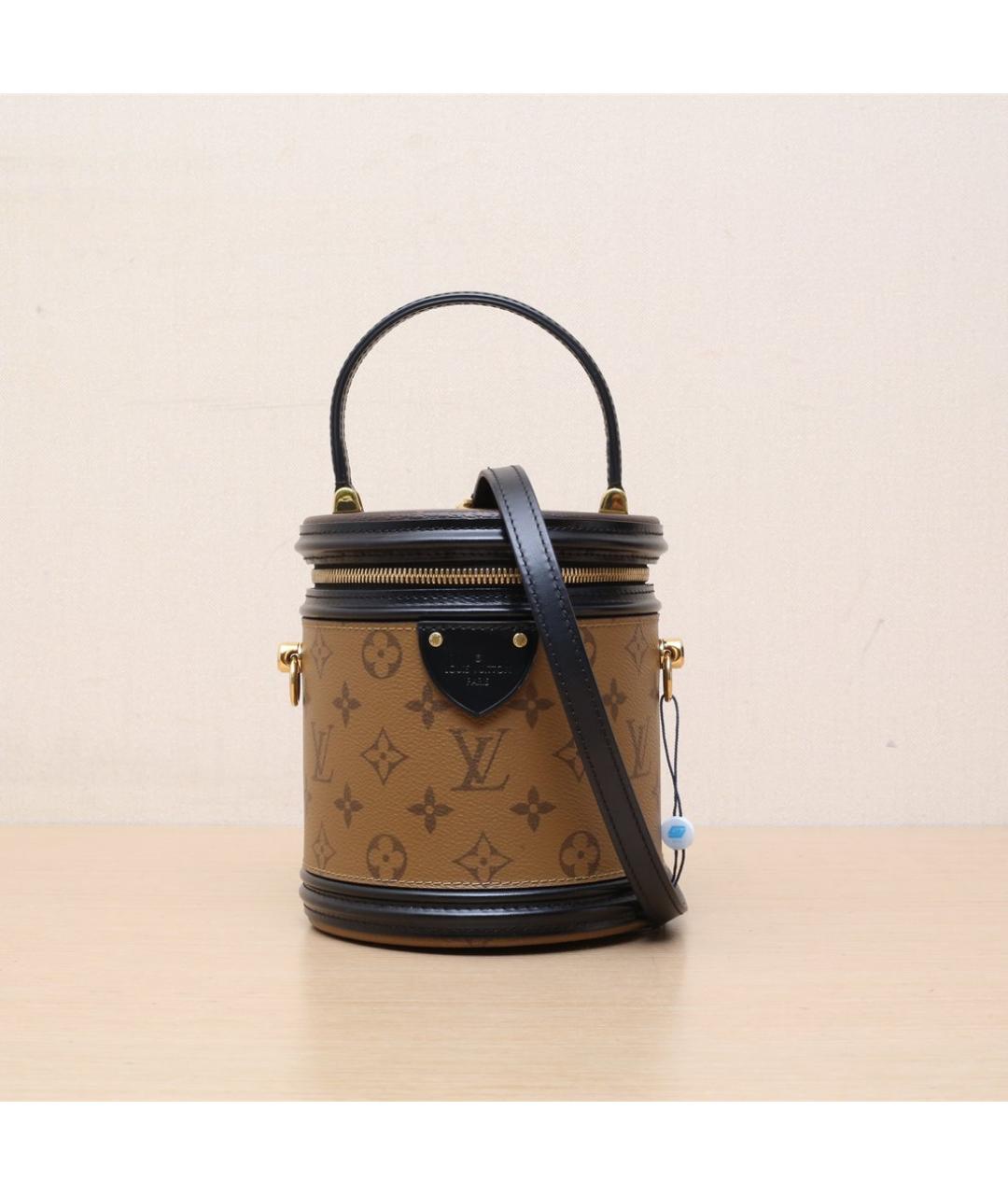 LOUIS VUITTON Коричневая кожаная сумка через плечо, фото 3