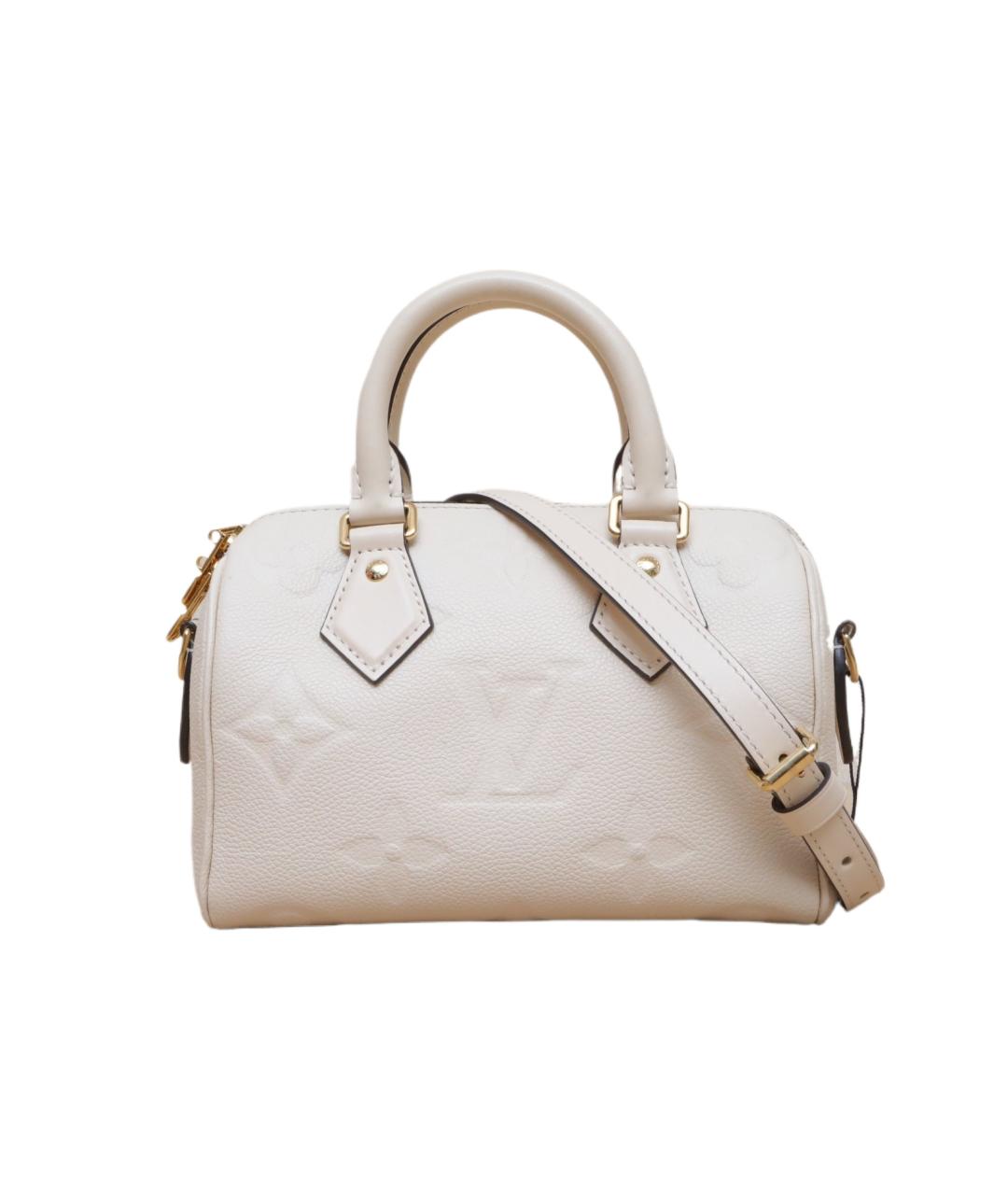 LOUIS VUITTON Бежевая кожаная сумка с короткими ручками, фото 1