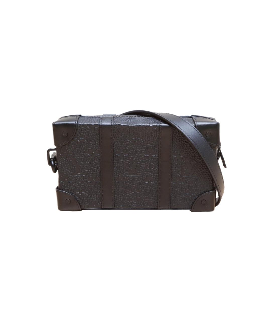 LOUIS VUITTON Черная кожаная сумка через плечо, фото 1