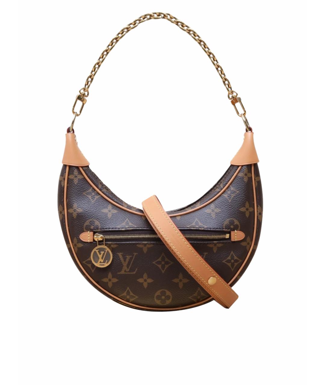 LOUIS VUITTON Коричневая сумка через плечо, фото 1