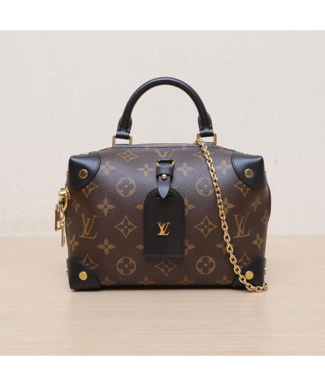 LOUIS VUITTON Коричневая сумка с короткими ручками, фото 3