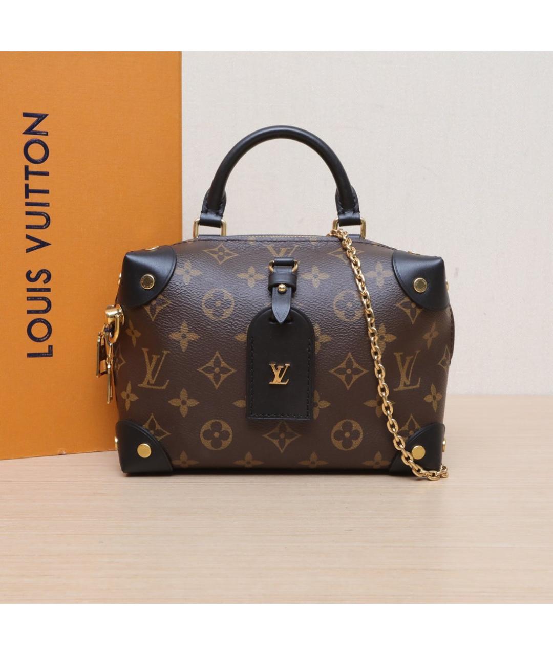 LOUIS VUITTON Коричневая сумка с короткими ручками, фото 2