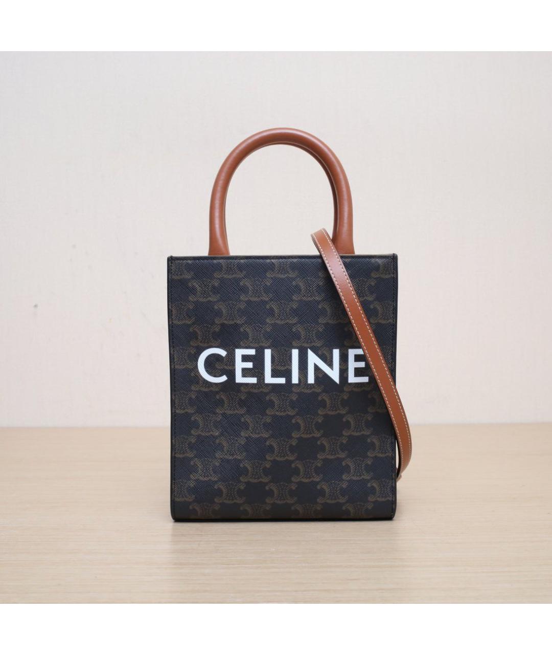 CELINE Коричневая сумка через плечо, фото 3