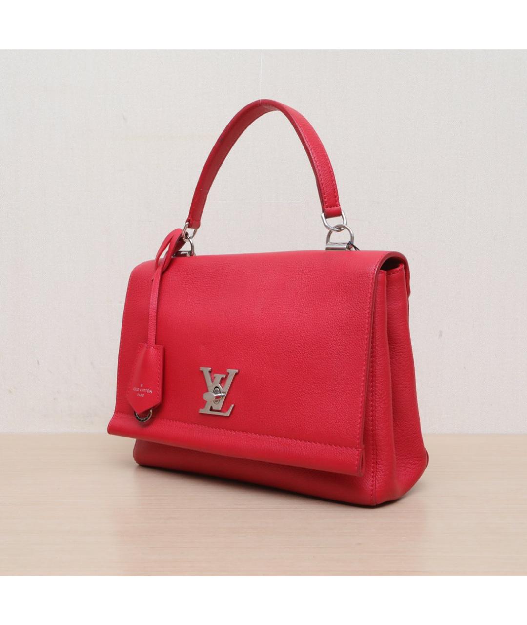 LOUIS VUITTON Красная кожаная сумка через плечо, фото 4