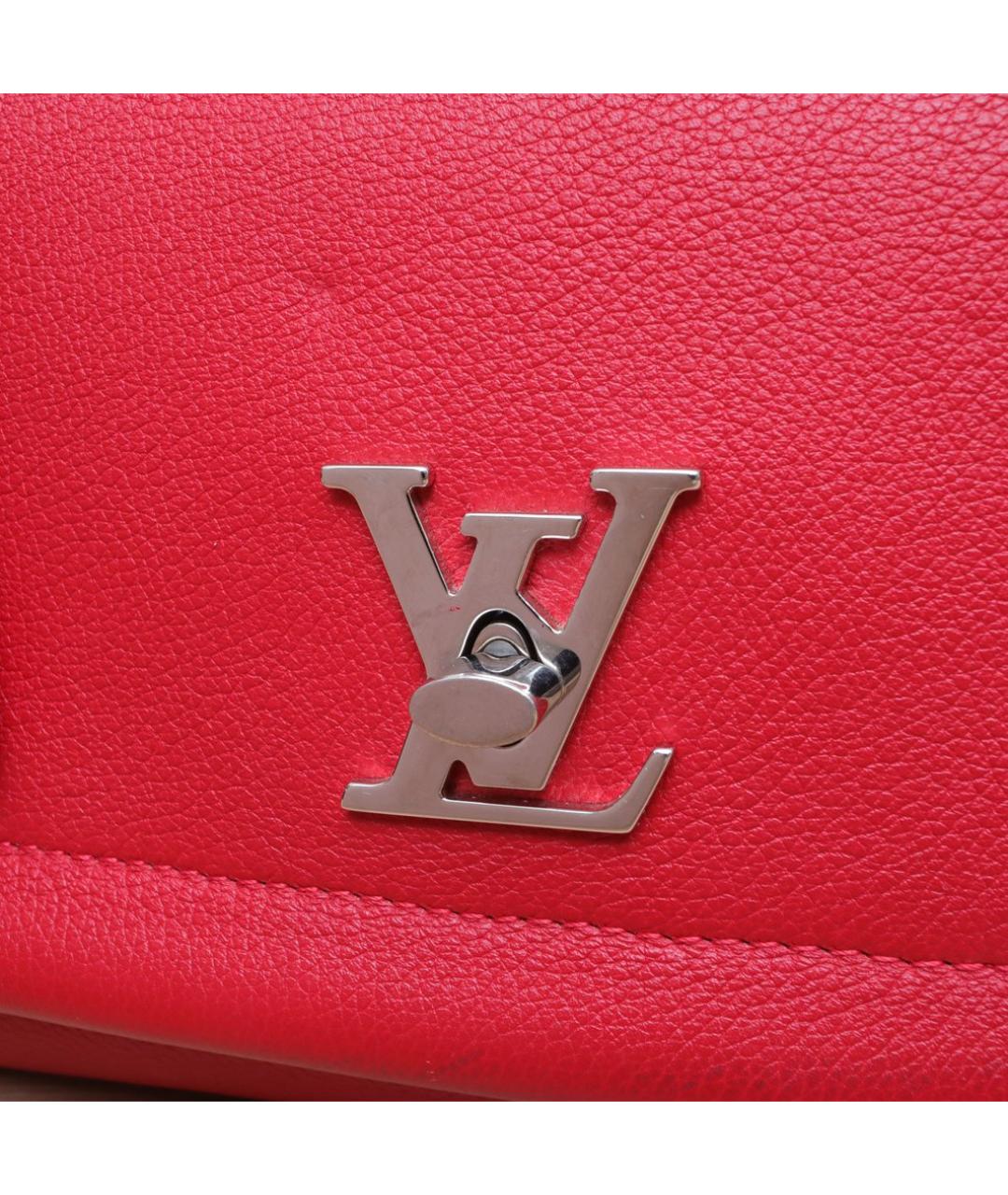 LOUIS VUITTON Красная кожаная сумка через плечо, фото 8