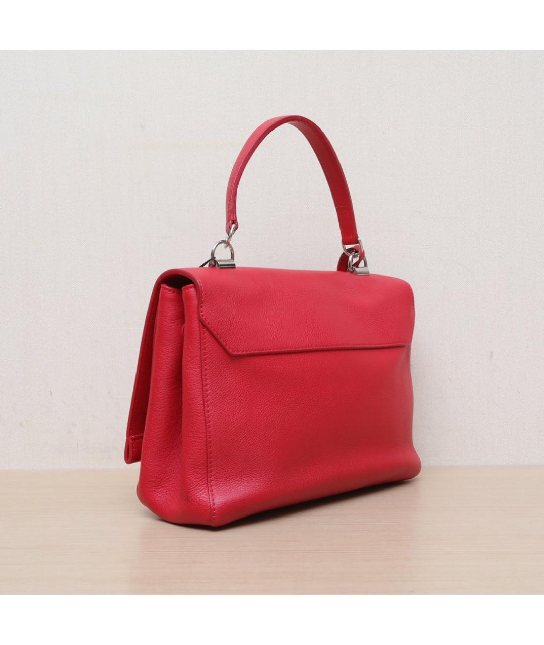 LOUIS VUITTON Красная кожаная сумка через плечо, фото 6