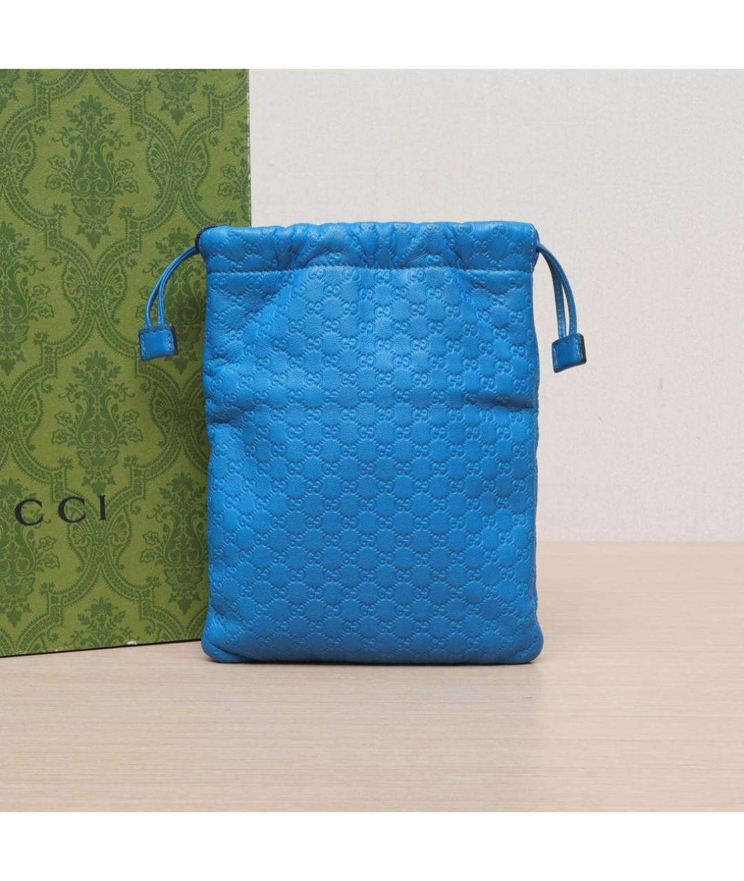GUCCI Синяя ключница, фото 2