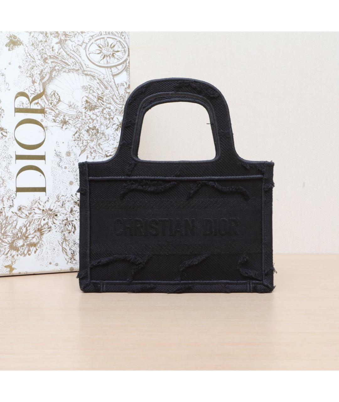 CHRISTIAN DIOR Черная сумка тоут, фото 2