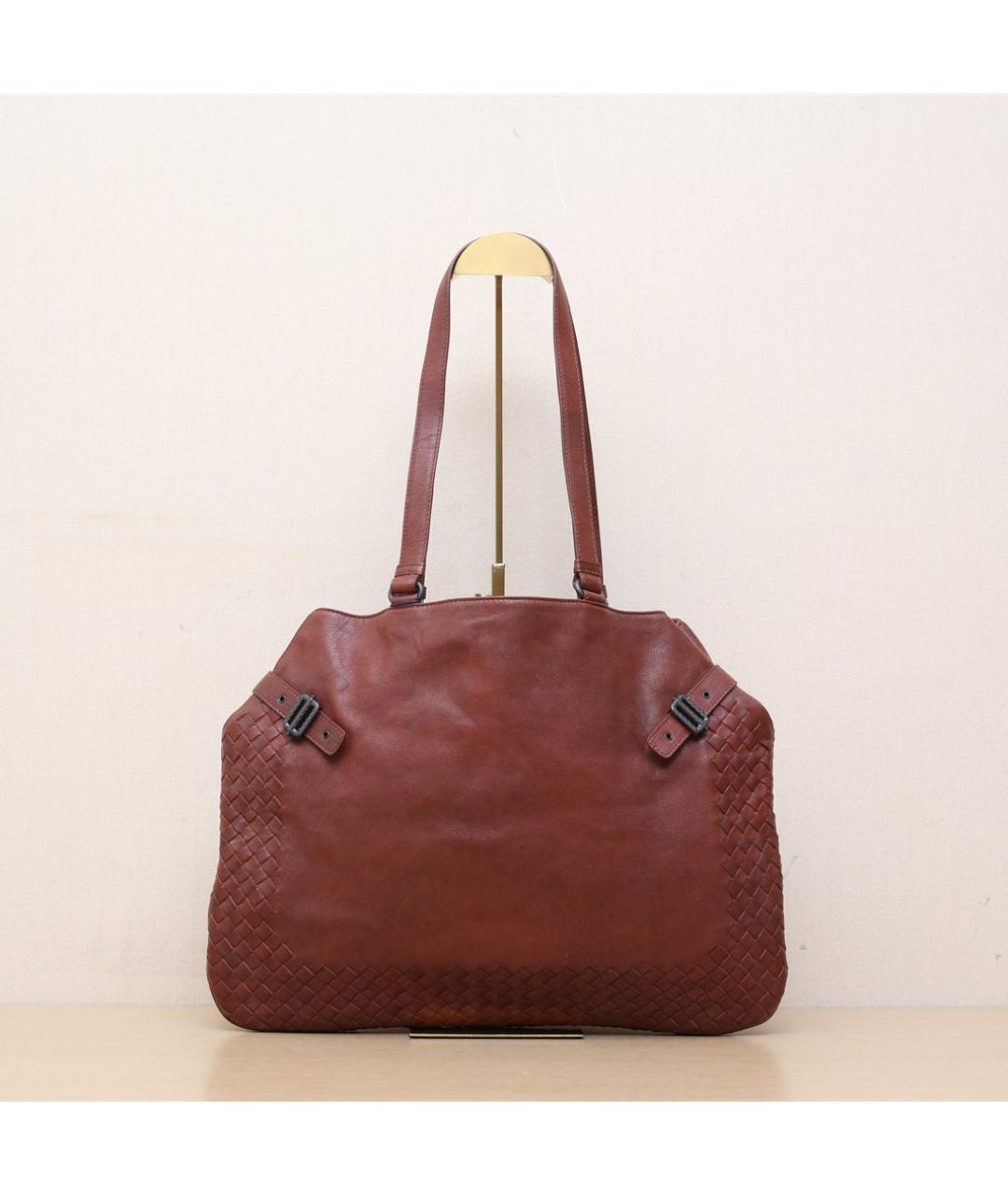 BOTTEGA VENETA Красная кожаная сумка через плечо, фото 3