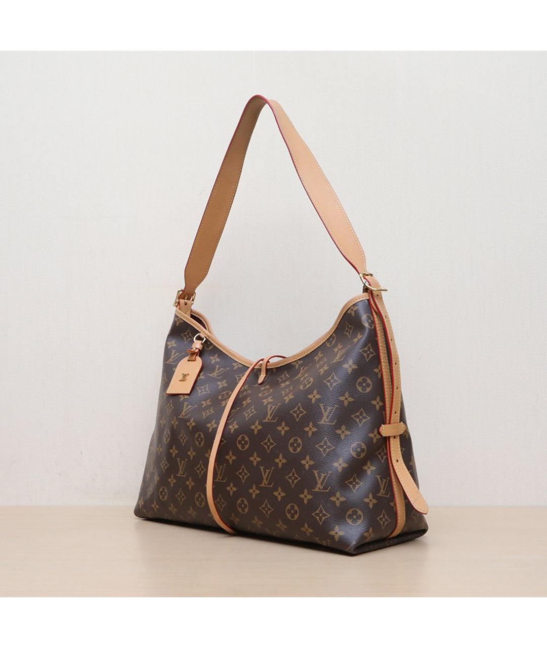 LOUIS VUITTON Коричневая кожаная сумка через плечо, фото 4