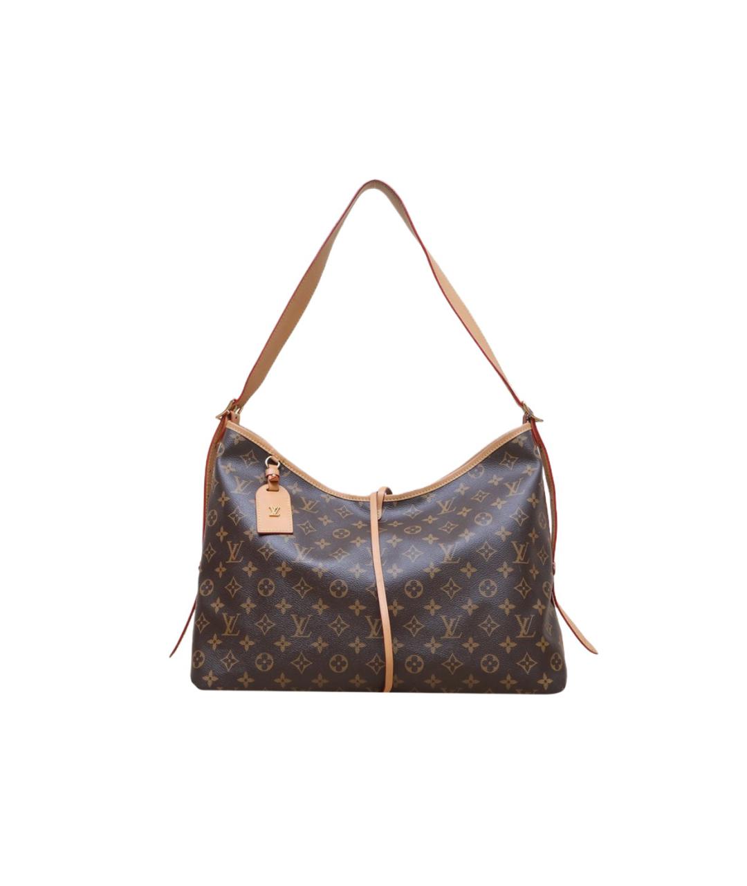 LOUIS VUITTON Коричневая кожаная сумка через плечо, фото 1