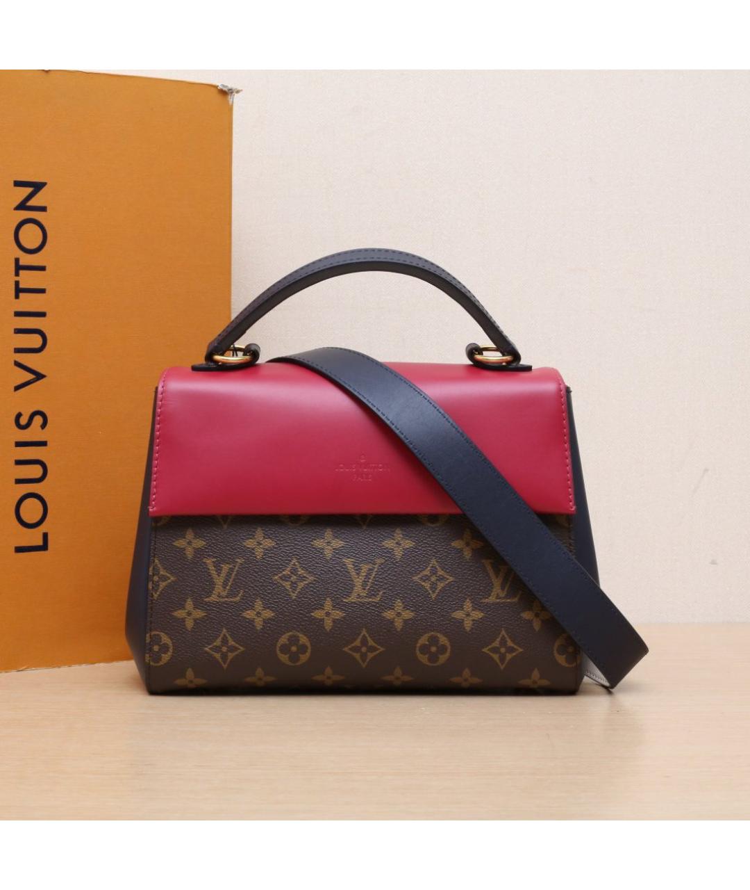 LOUIS VUITTON Бордовая сумка с короткими ручками, фото 2