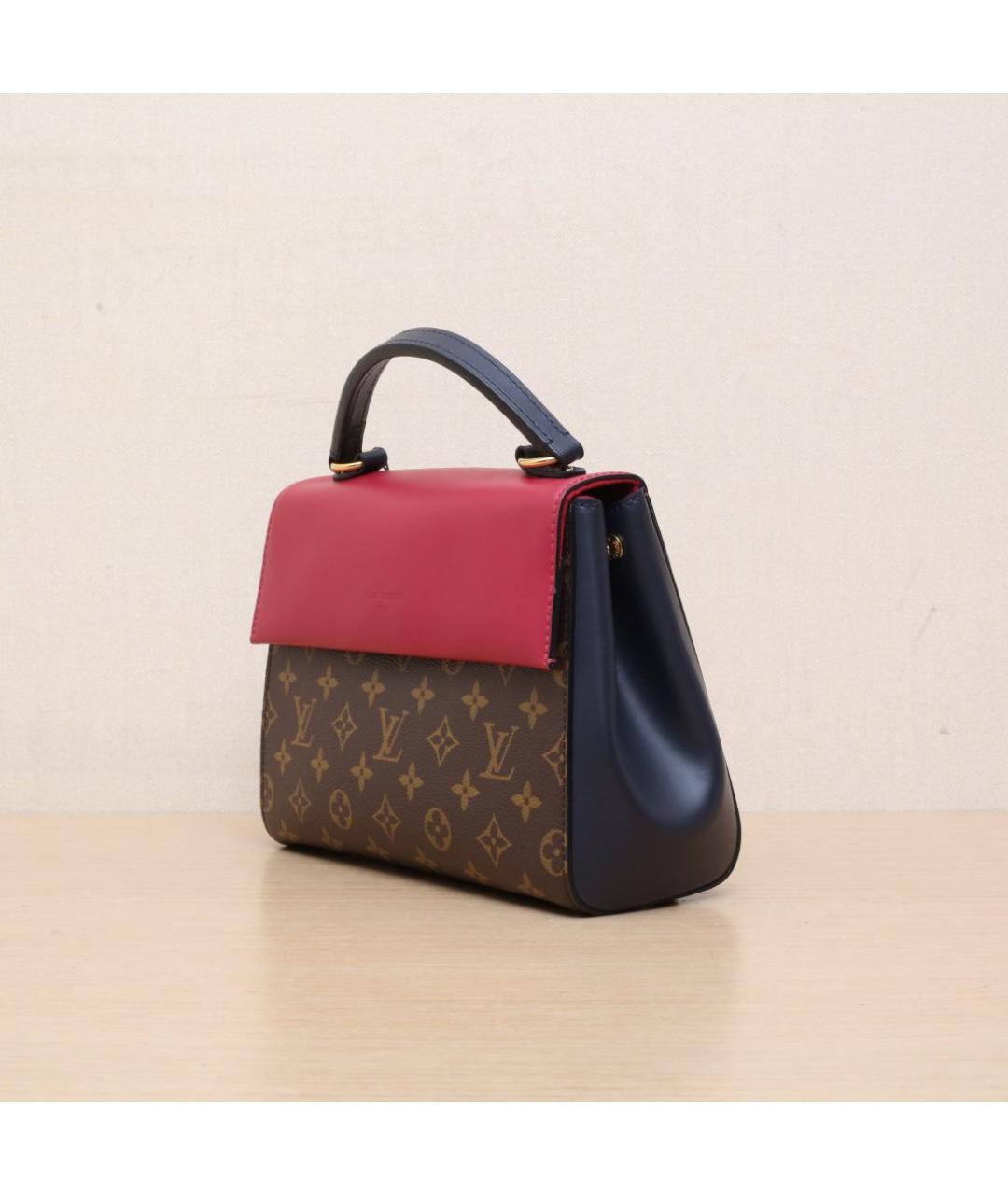 LOUIS VUITTON Бордовая сумка с короткими ручками, фото 4