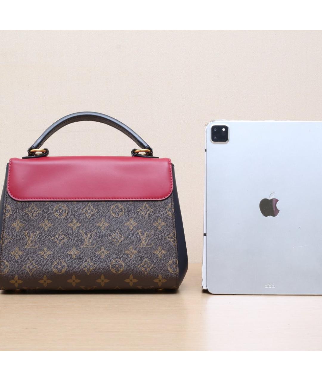 LOUIS VUITTON Бордовая сумка с короткими ручками, фото 7