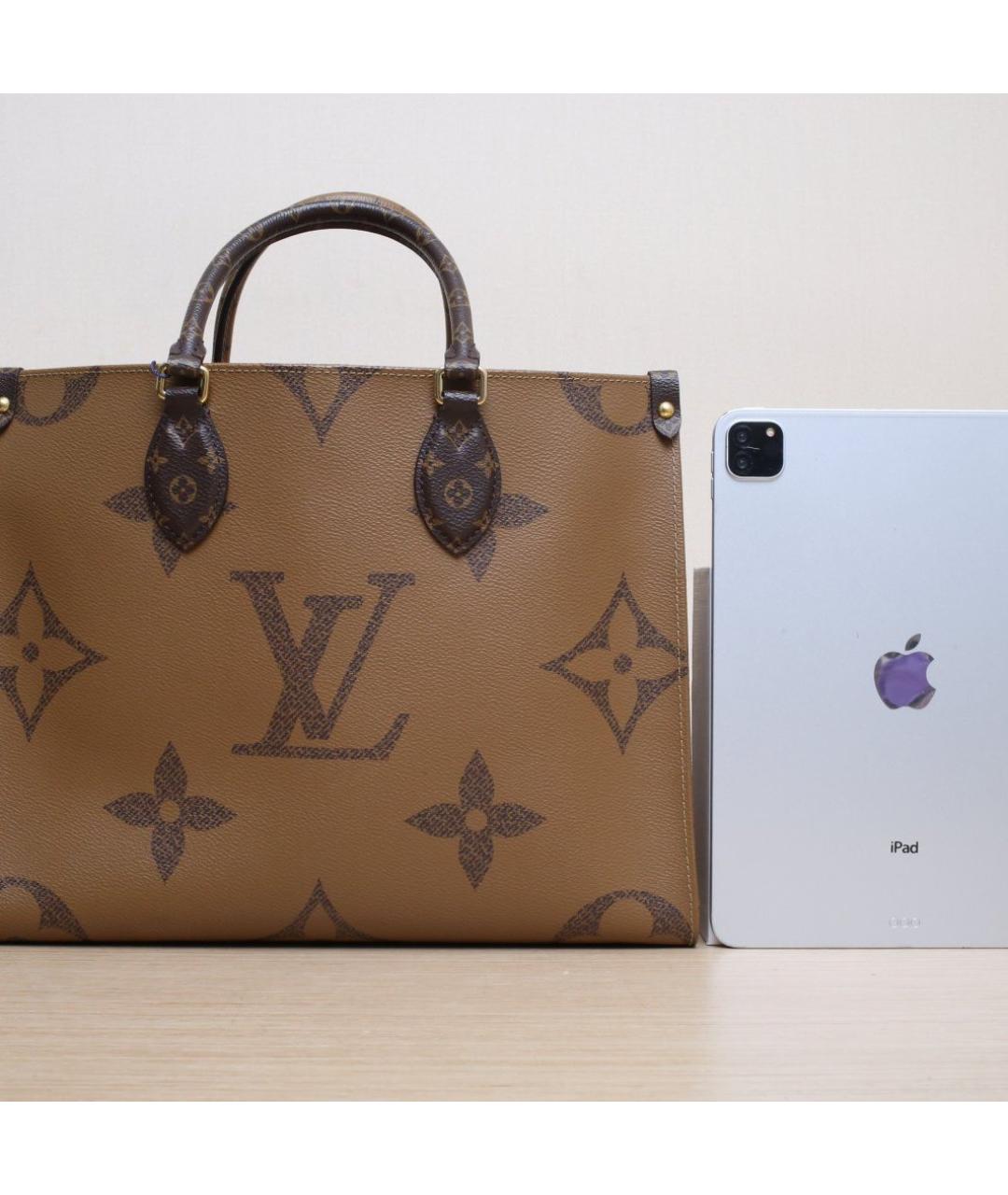 LOUIS VUITTON Коричневая сумка тоут, фото 7
