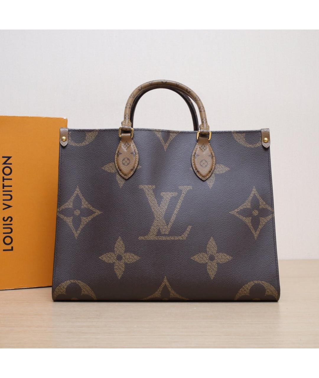 LOUIS VUITTON Коричневая сумка тоут, фото 2