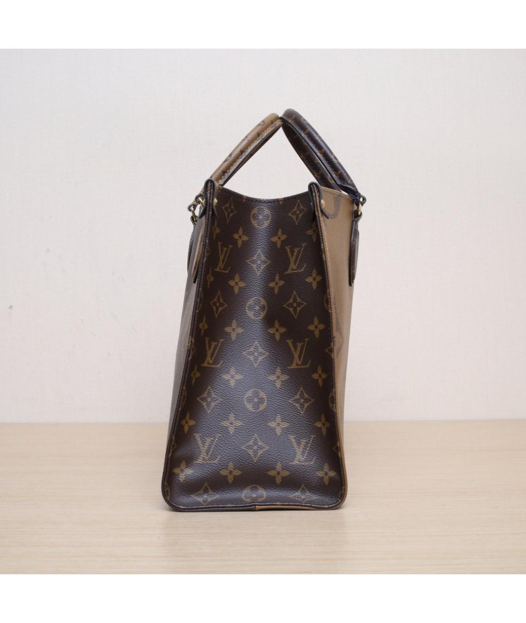 LOUIS VUITTON Коричневая сумка тоут, фото 5